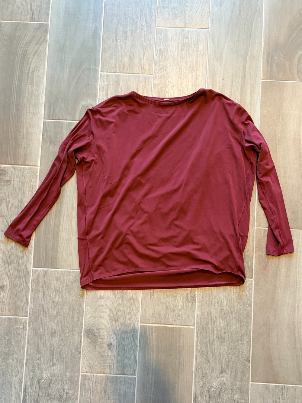 lululemon athletica Oversized Back In Action Top Burgundy